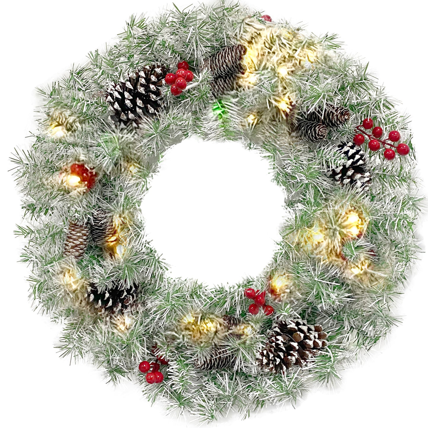 Xmas Tree Artificial Christmas 4-Piece Set,Garland, Wreath and Set of 2 Entrance Trees X-mas