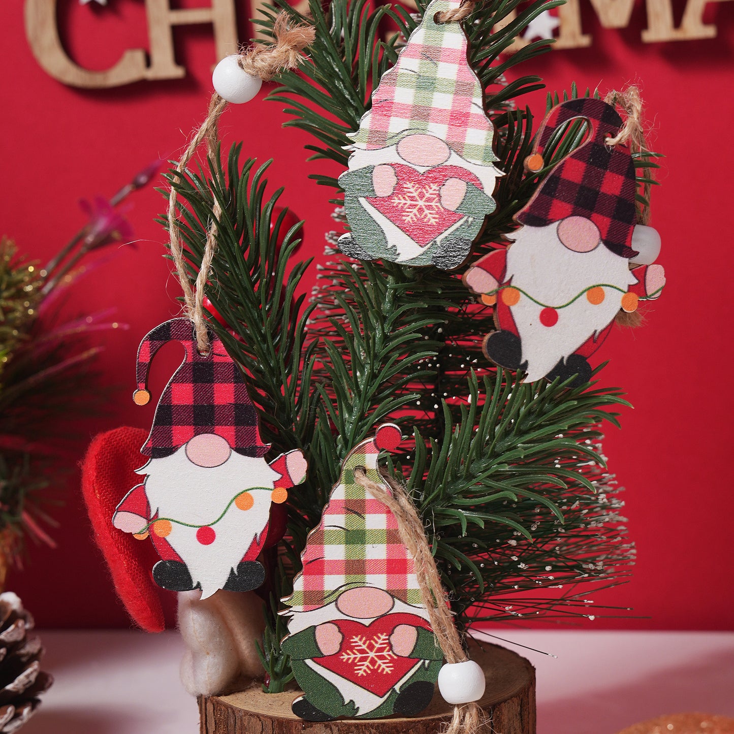 Christmas Ornament Wooden Gift Box