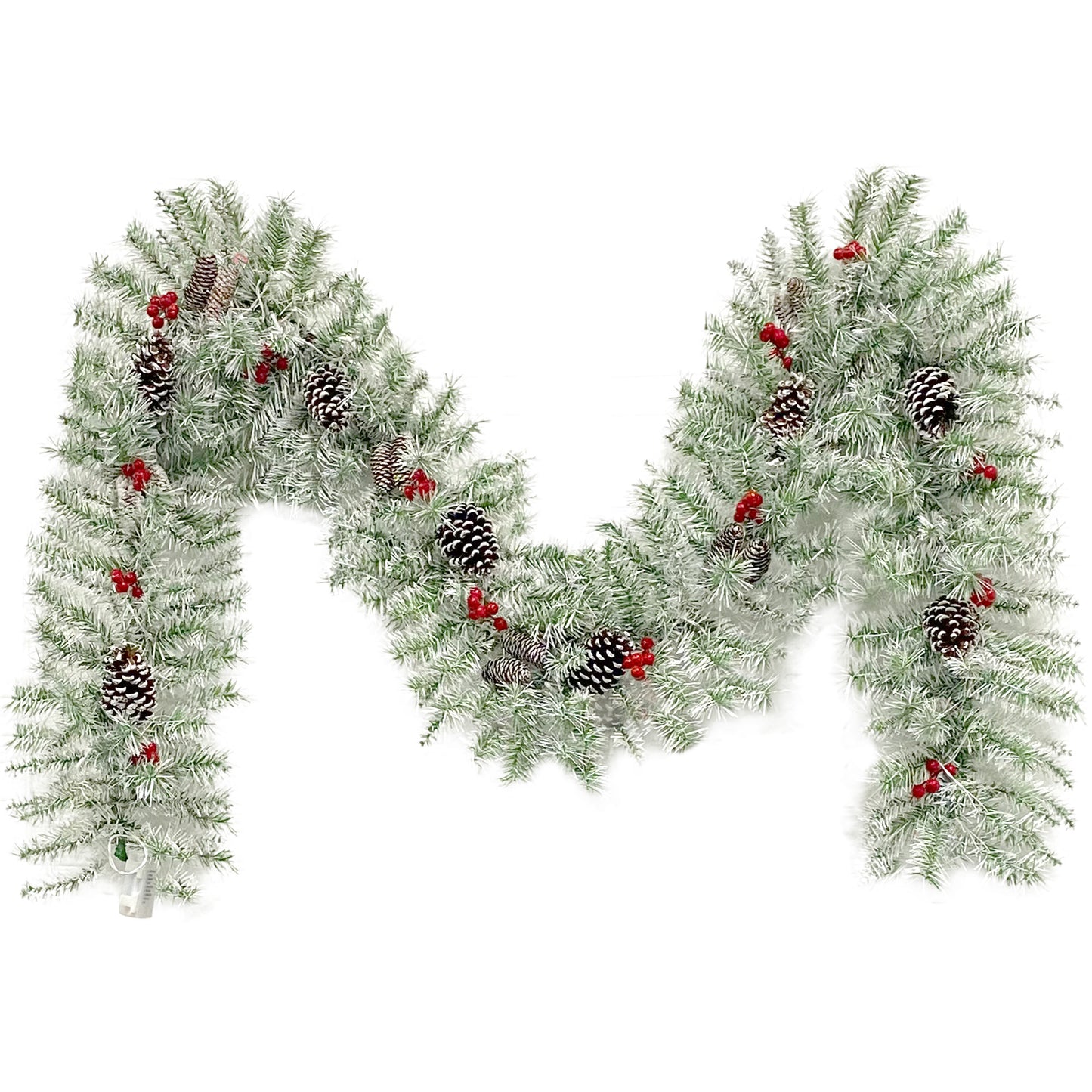 Xmas Tree Artificial Christmas 4-Piece Set,Garland, Wreath and Set of 2 Entrance Trees X-mas