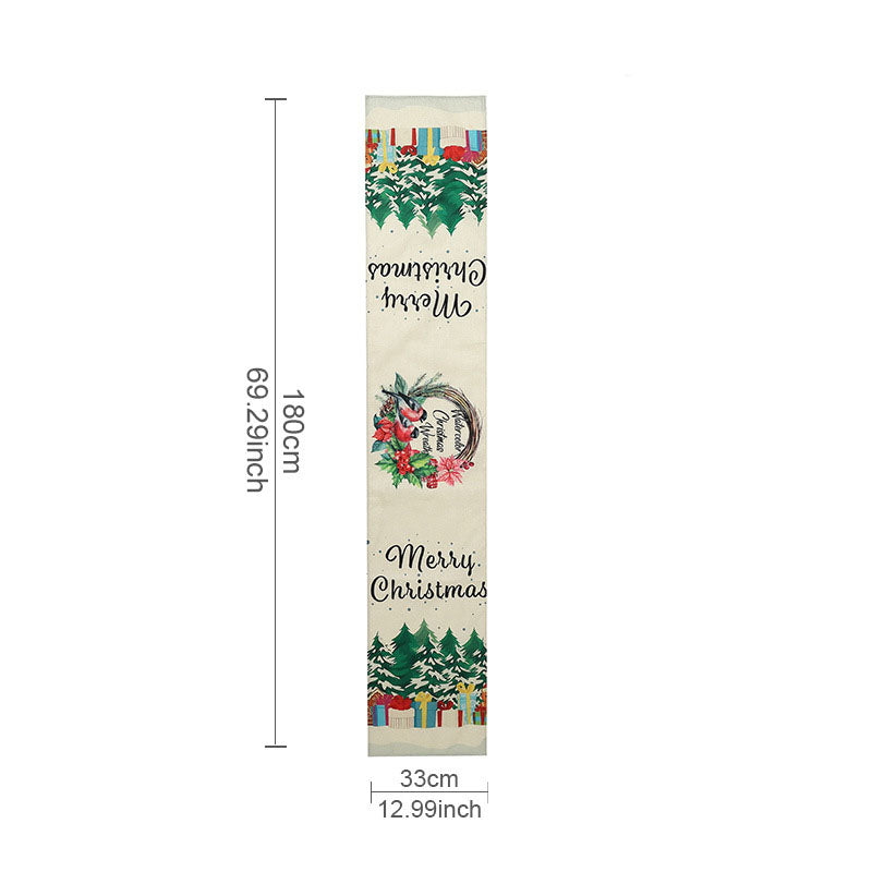 Christmas Decoration Linen Table Flag