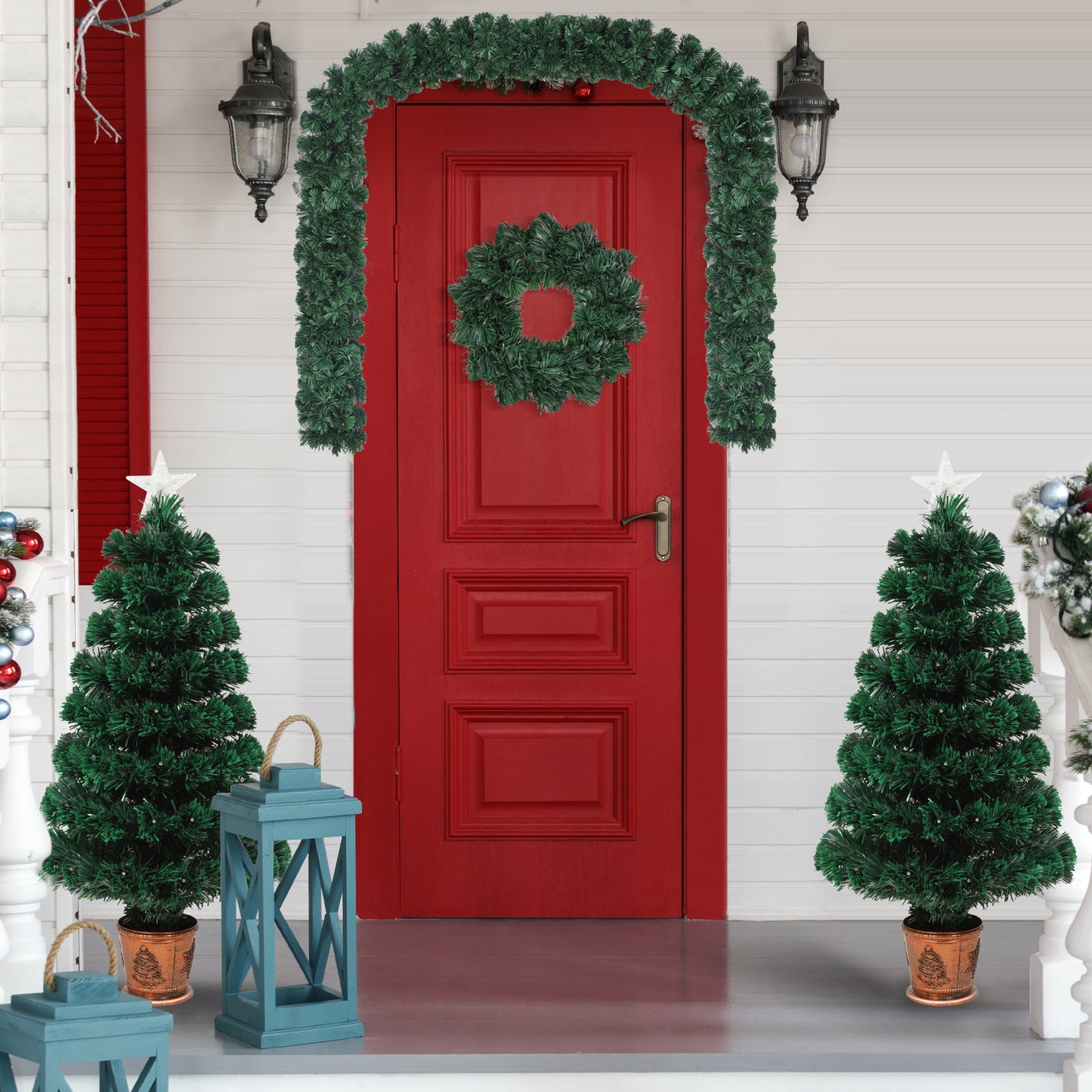 4-piece Christmas artificial tree set