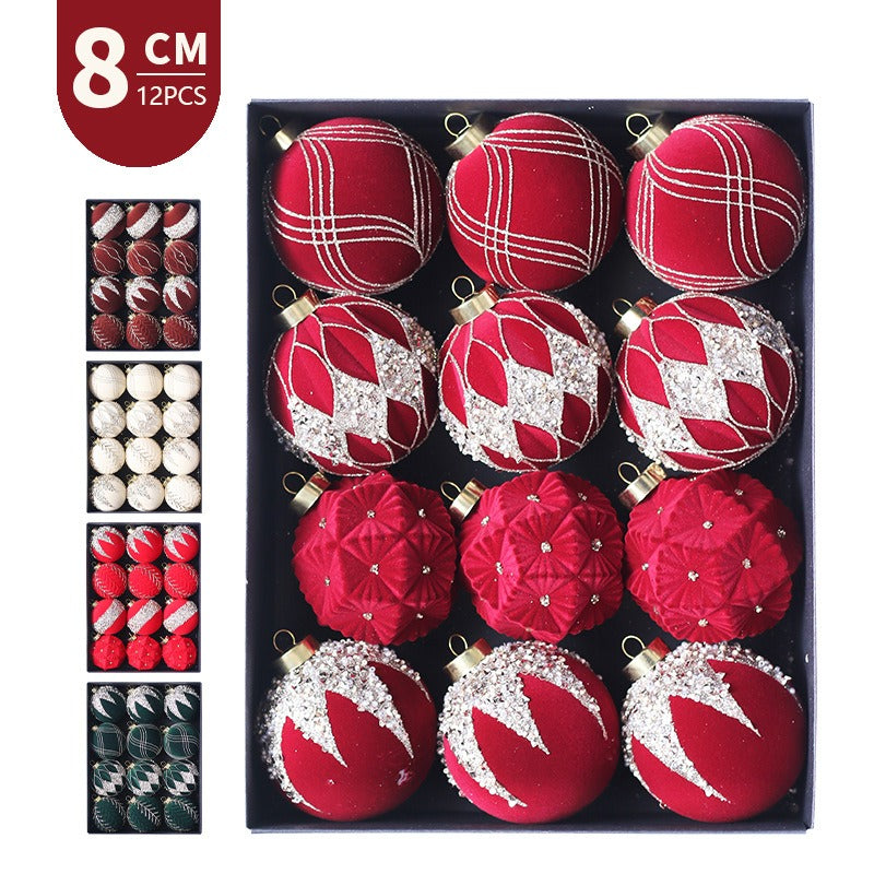 Christmas ball decoration 8cm/12 pieces