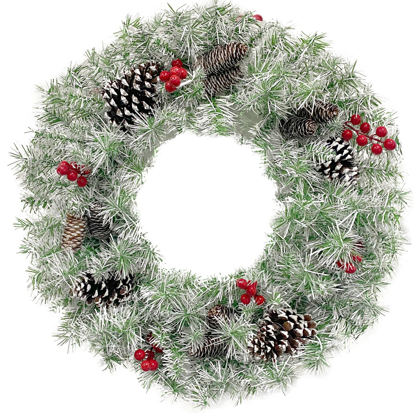 Xmas Tree Artificial Christmas 4-Piece Set,Garland, Wreath and Set of 2 Entrance Trees X-mas