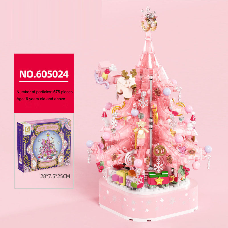 Christmas Gift Crystal Christmas Tree Music Box