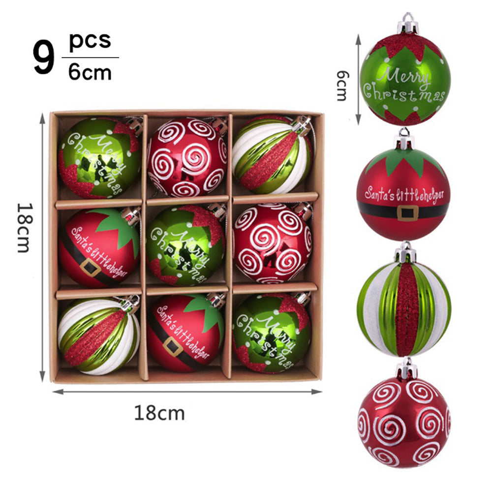 6CM 9 Christmas Balls