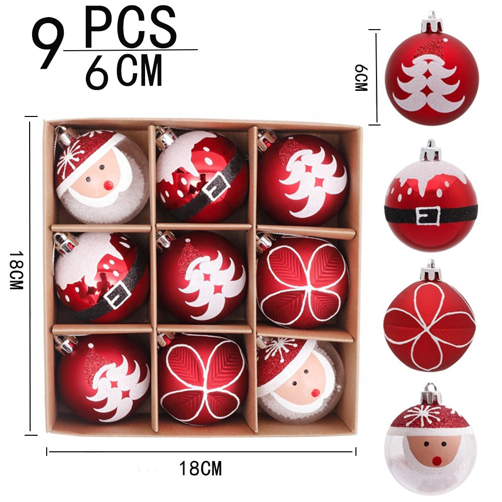 6CM 9 Christmas Balls