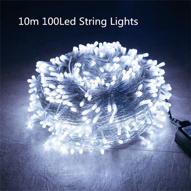 10m 100 LED String Lights Christmas Decoration