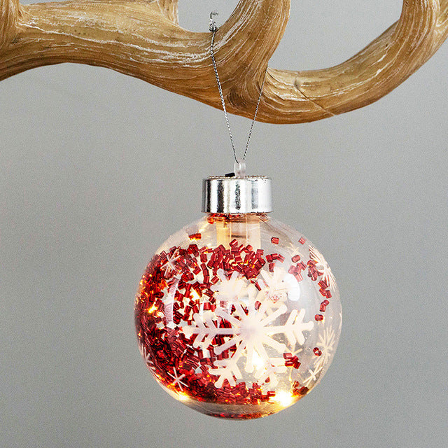 Colours LED Transparent Ball Light Christmas