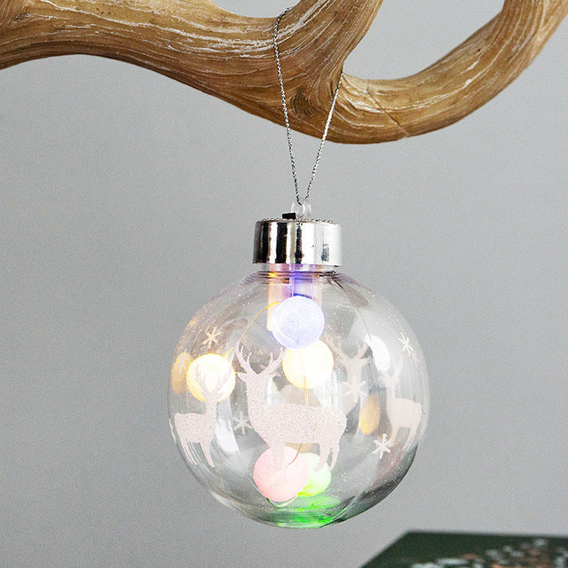 Colours LED Transparent Ball Light Christmas