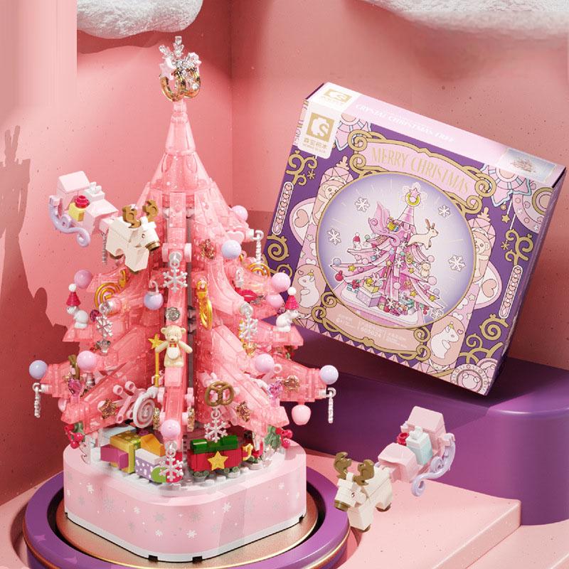 Christmas Gift Crystal Christmas Tree Music Box