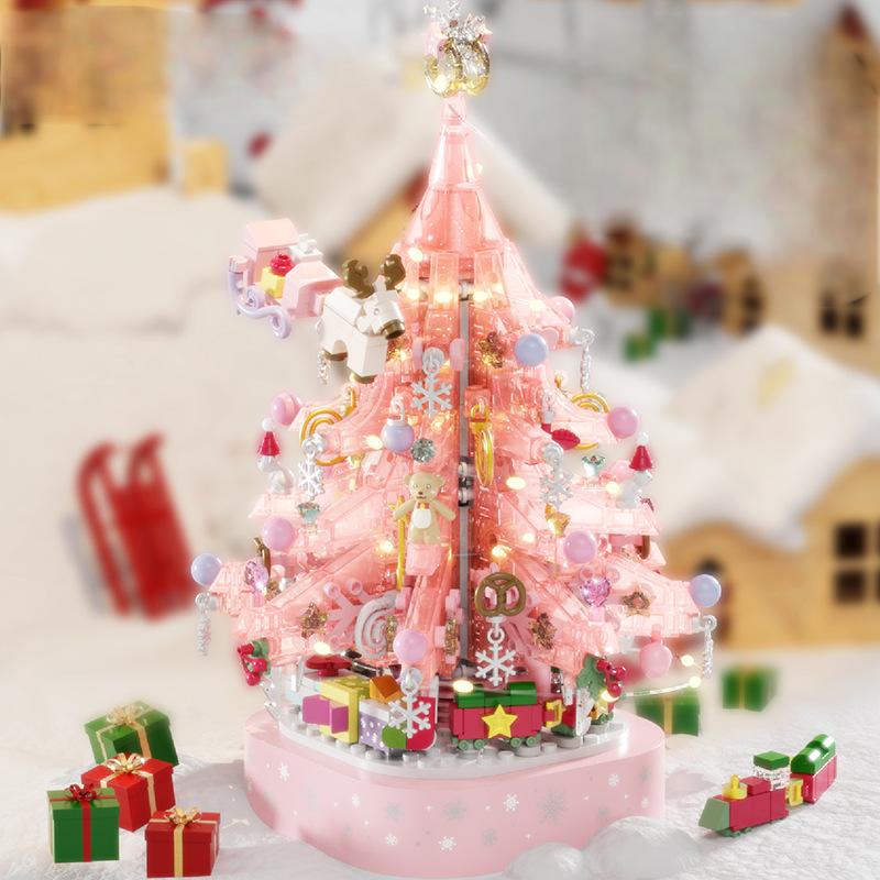 Christmas Gift Crystal Christmas Tree Music Box