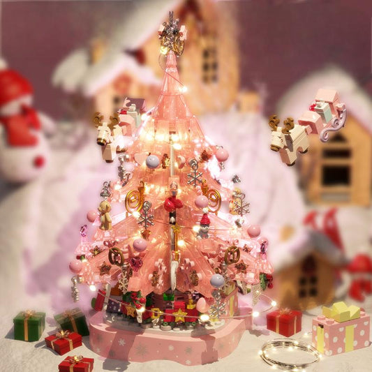 Christmas Gift Crystal Christmas Tree Music Box