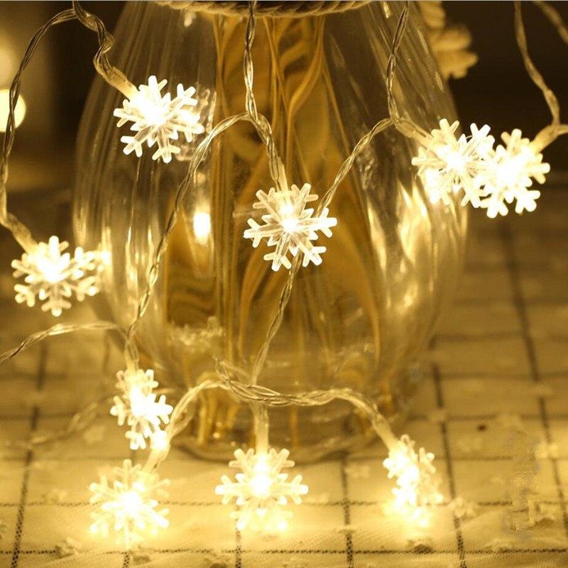 Christmas snowflake lights christmas tree decorations