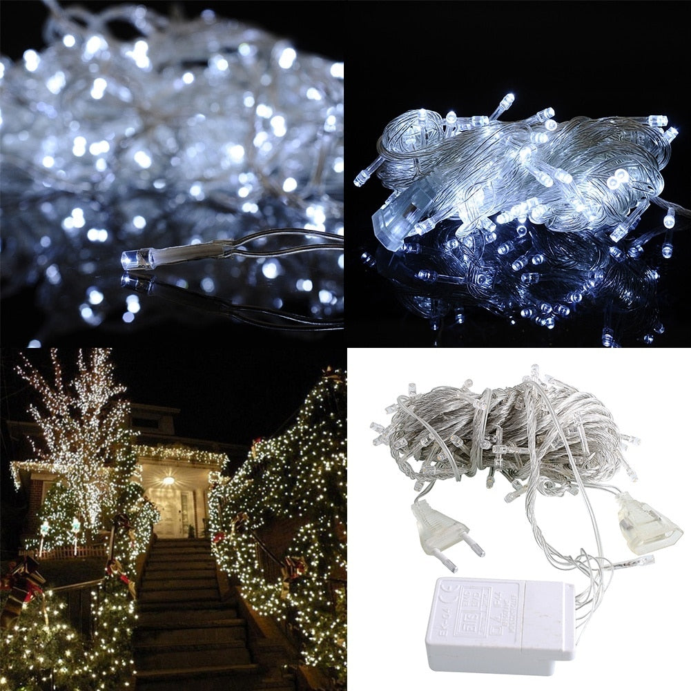 10m 100 LED String Lights Christmas Decoration