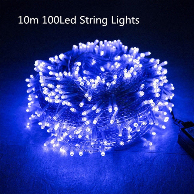 10m 100 LED String Lights Christmas Decoration